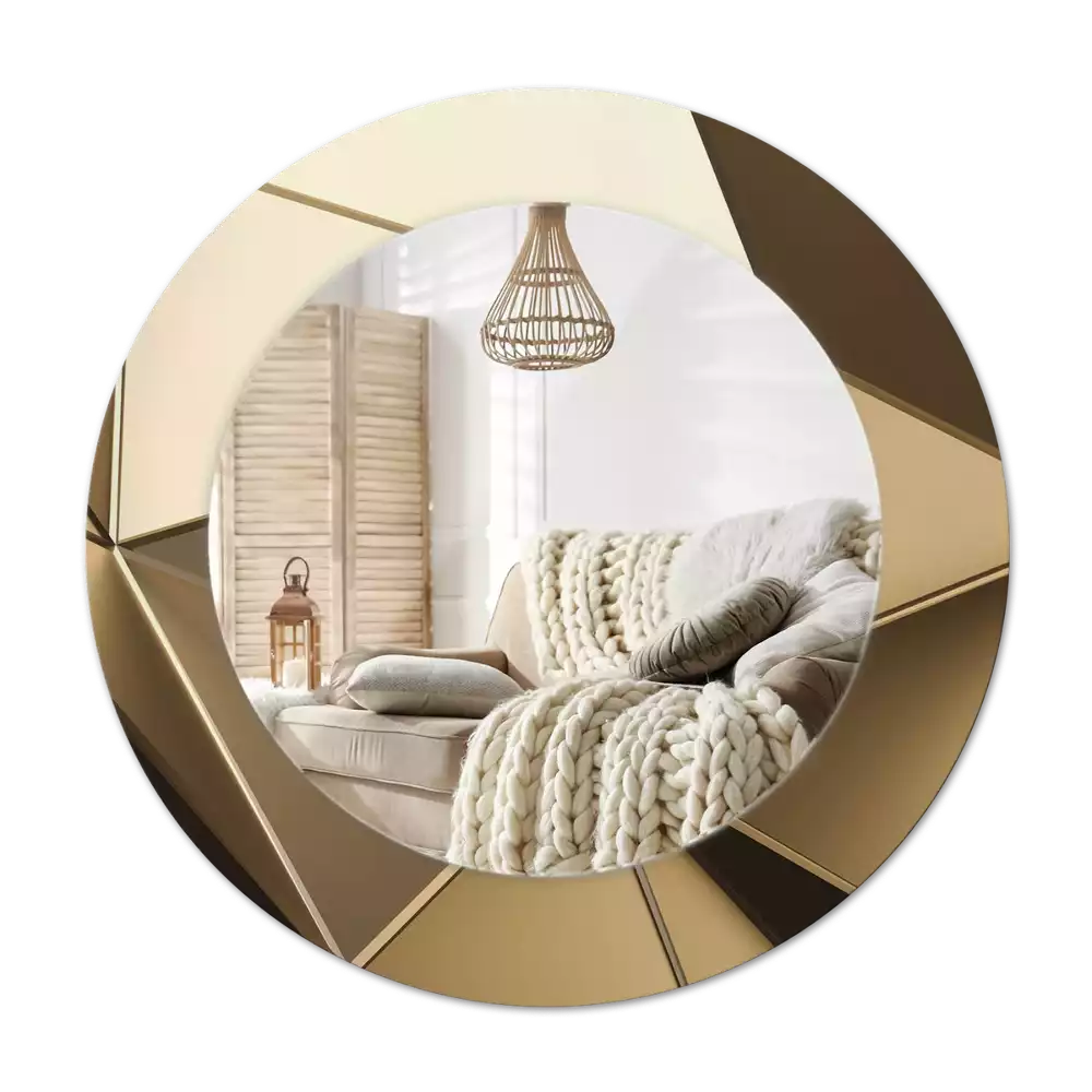 Specchio circolare decoro Astrazione moderna
