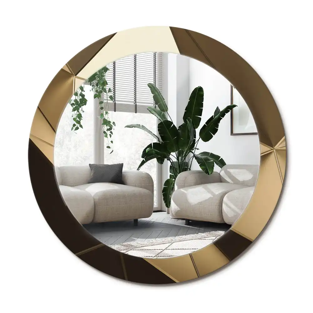 Specchio circolare decoro Astrazione moderna
