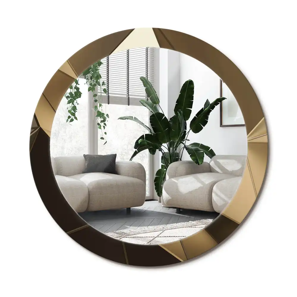 Specchio circolare decoro Astrazione moderna