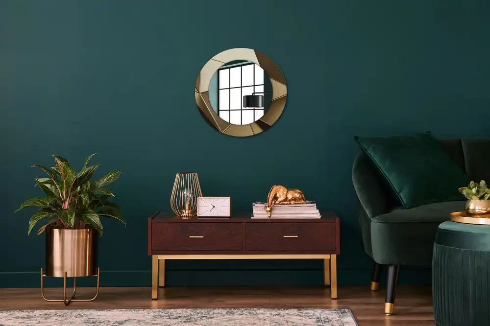 Specchio circolare decoro Astrazione moderna