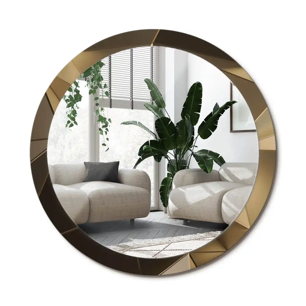 Specchio circolare decoro Astrazione moderna
