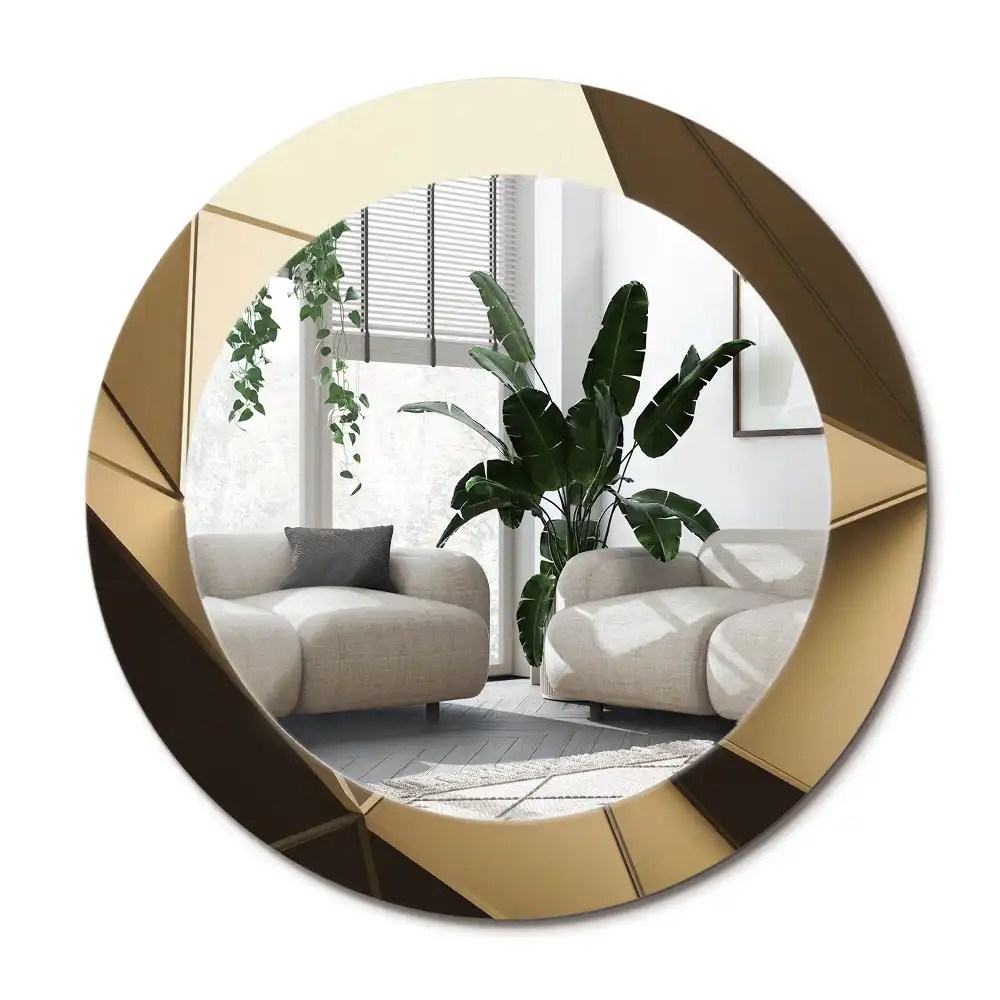 Specchio circolare decoro Astrazione moderna