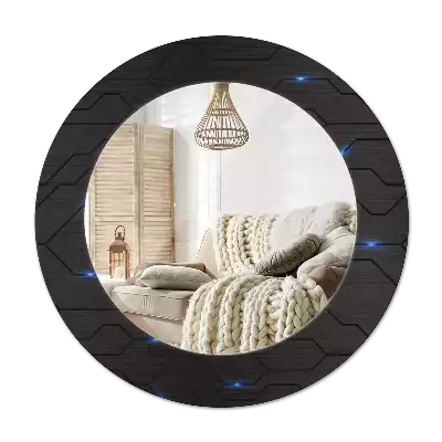 Specchio circolare decoro Astrazione futuristica
