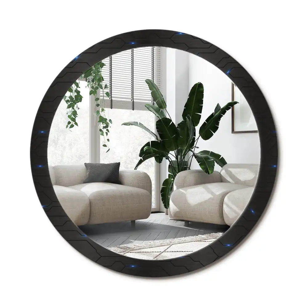 Specchio circolare decoro Astrazione futuristica