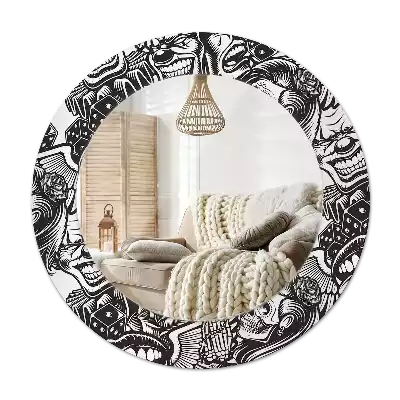 Specchio circolare decoro Clown dei graffiti