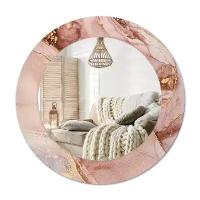 Specchio circolare decoro Fluido astratto