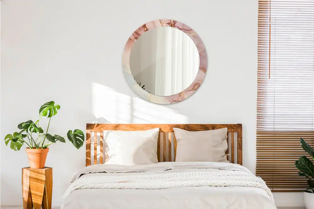 Specchio circolare decoro Fluido astratto