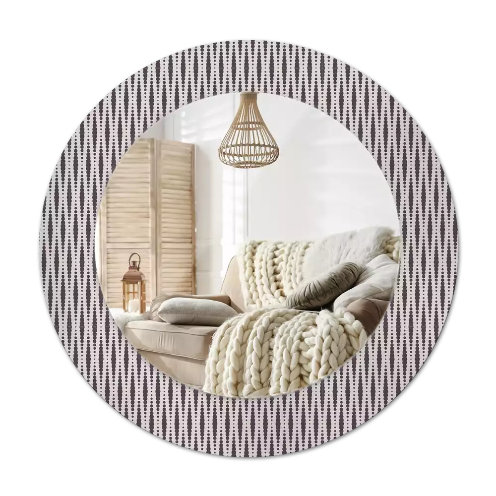 Specchio circolare decoro Motivo geometrico a pois