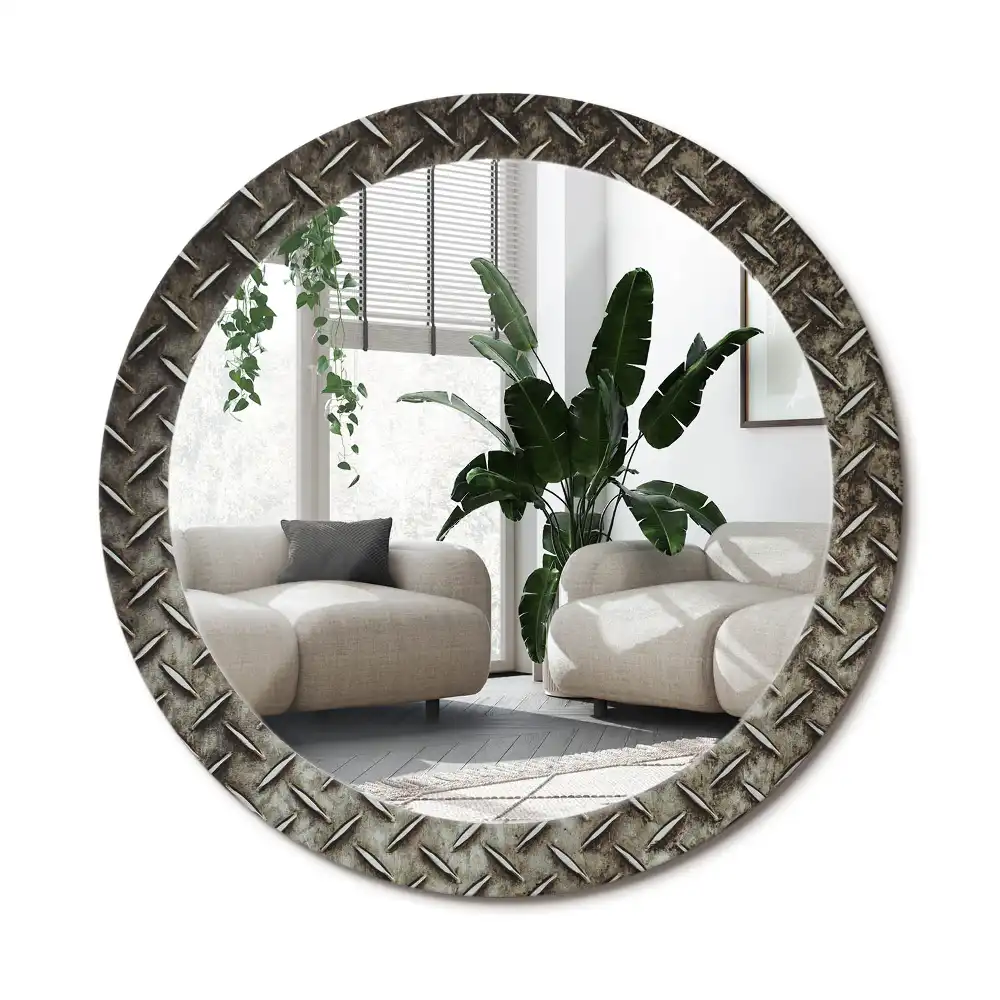 Specchio circolare decoro Struttura in acciaio