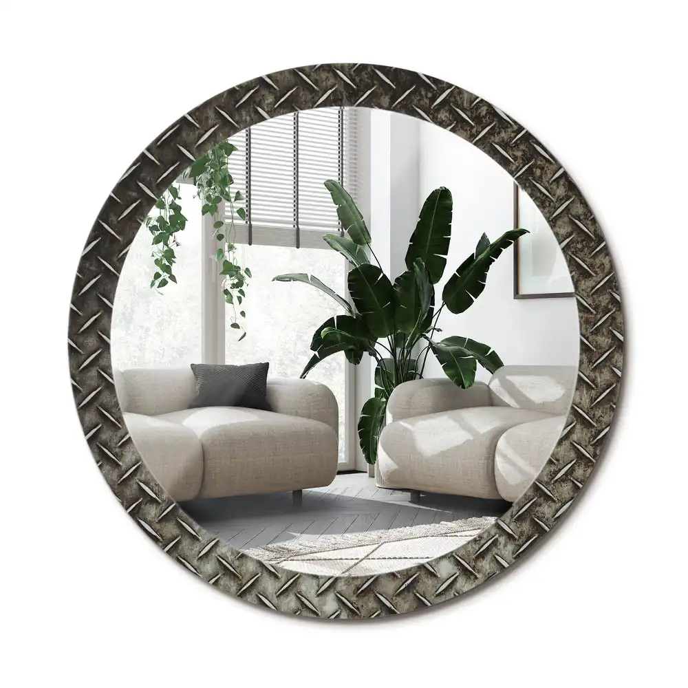 Specchio circolare decoro Struttura in acciaio