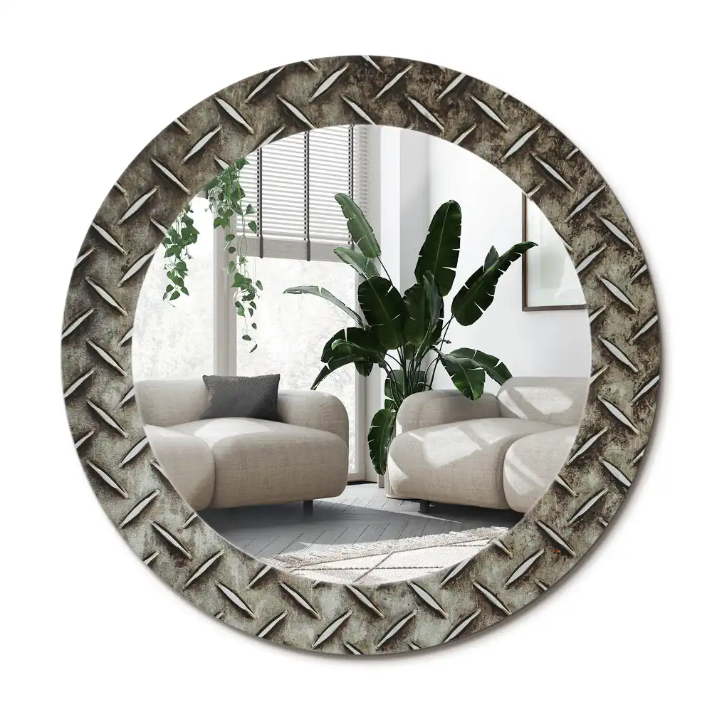 Specchio circolare decoro Struttura in acciaio