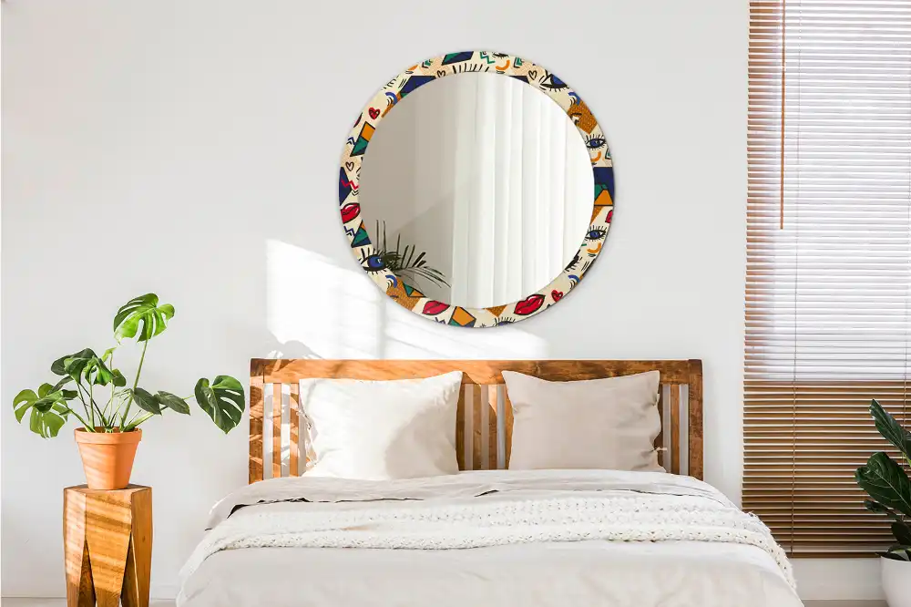 Specchio circolare decoro Stile pop art