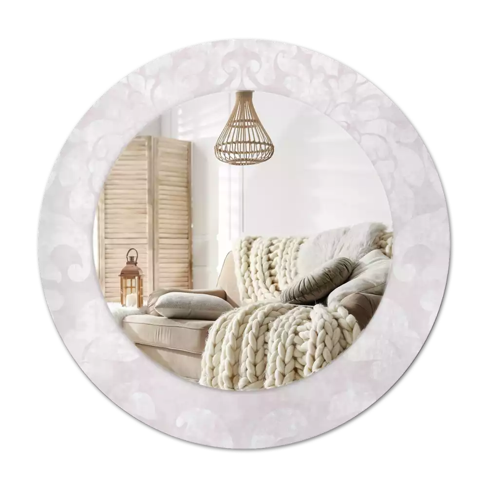 Specchio circolare decoro Trama rococò