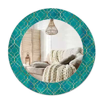 Specchio circolare stampato Composizione del colore