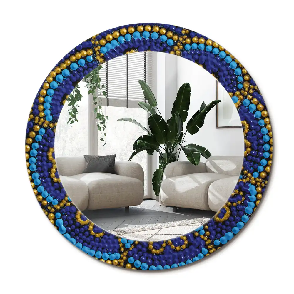 Specchio circolare decoro modello di Carnevale