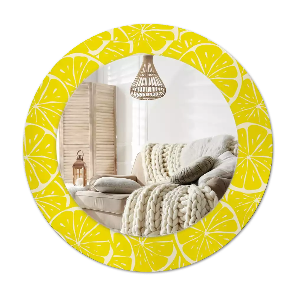 Specchio circolare decoro Limoni