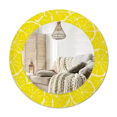 Specchio circolare decoro Limoni