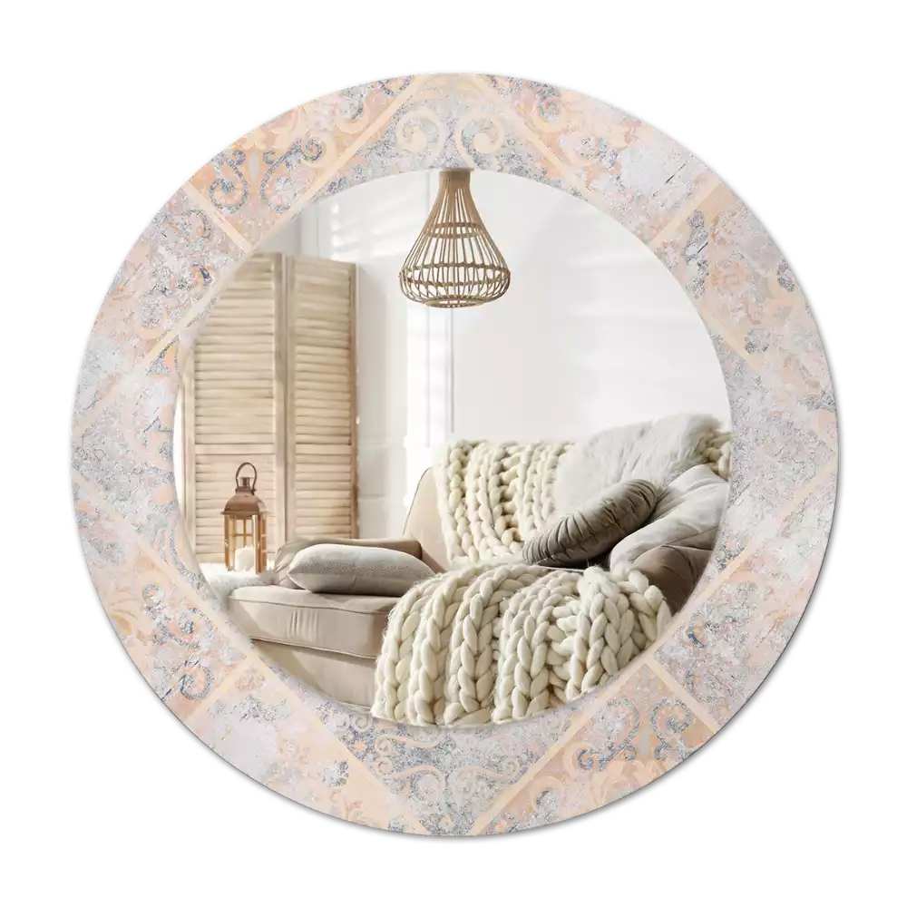 Specchio circolare decoro Piastrelle abrase