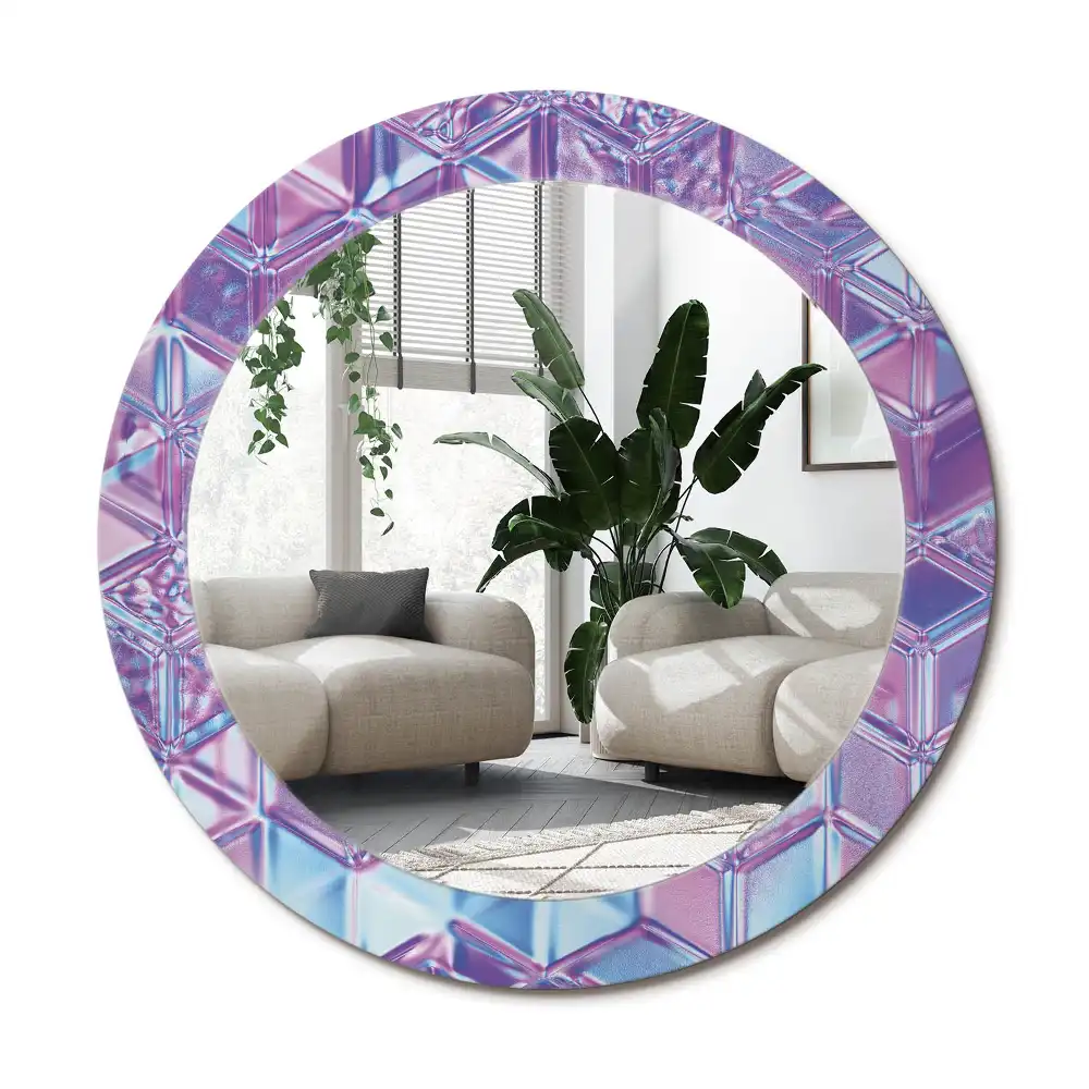 Specchio circolare decoro Modello di cristallo