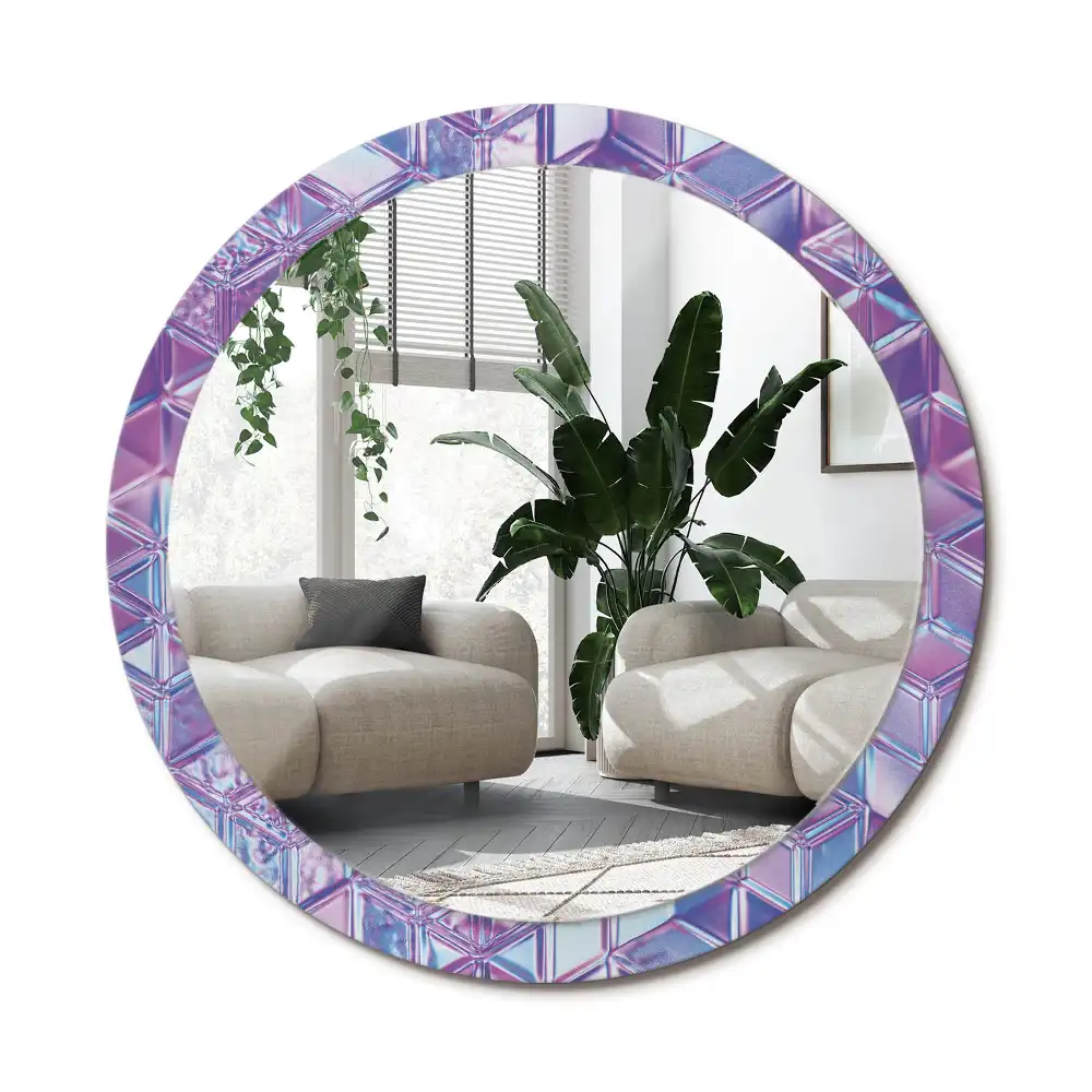 Specchio circolare decoro Modello di cristallo