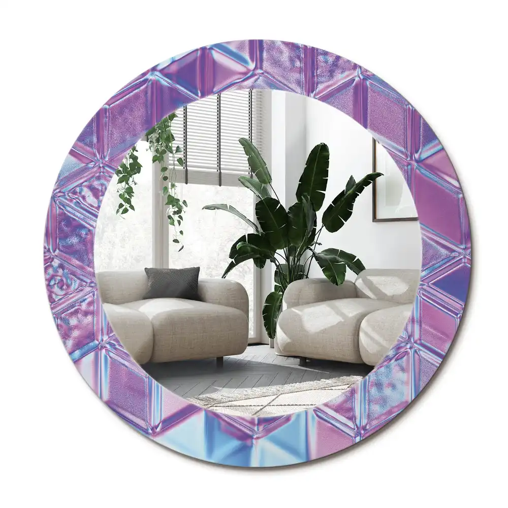 Specchio circolare decoro Modello di cristallo