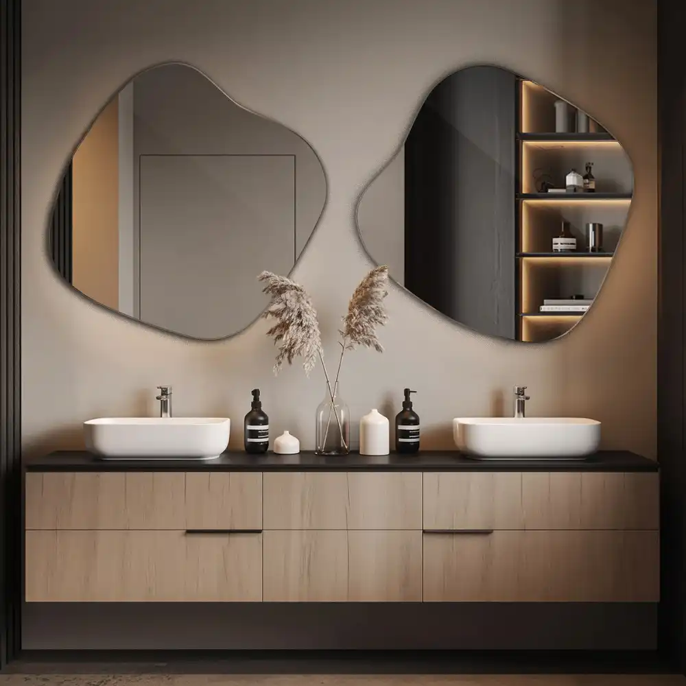 Specchio a forma di macchia accessorio d’effetto