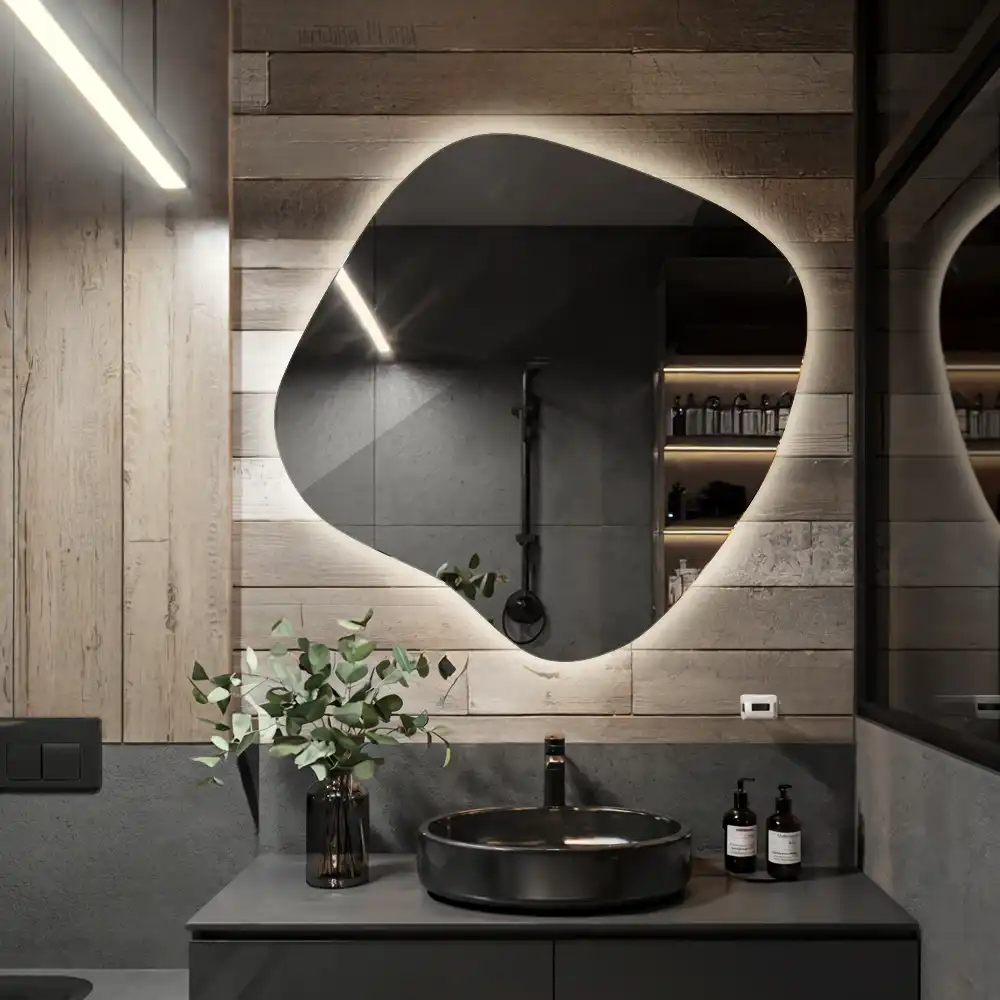 Specchio macchia con illuminazione LED unico