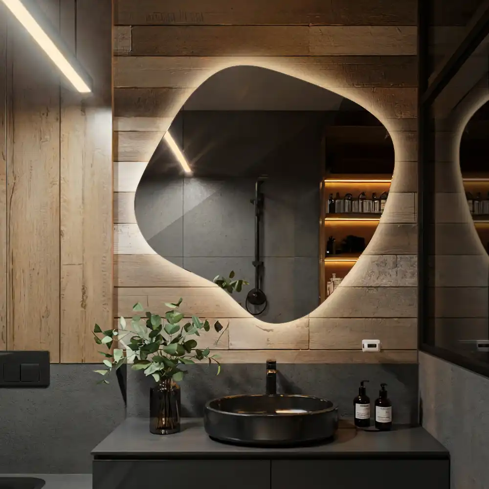 Specchio macchia con illuminazione LED unico
