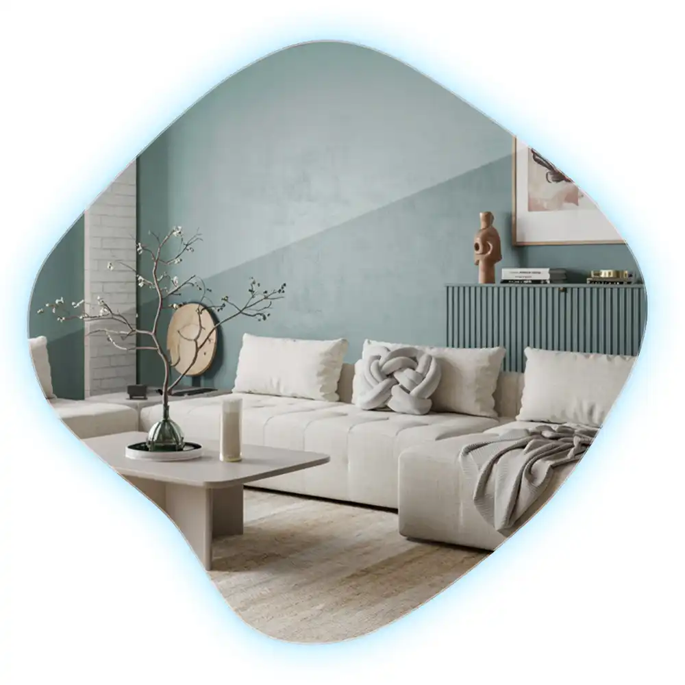 Specchio macchia con illuminazione LED unico