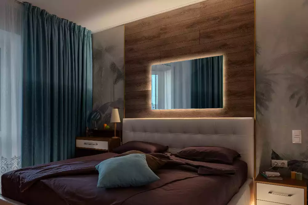 Specchio rettangolare con illuminazione a LED