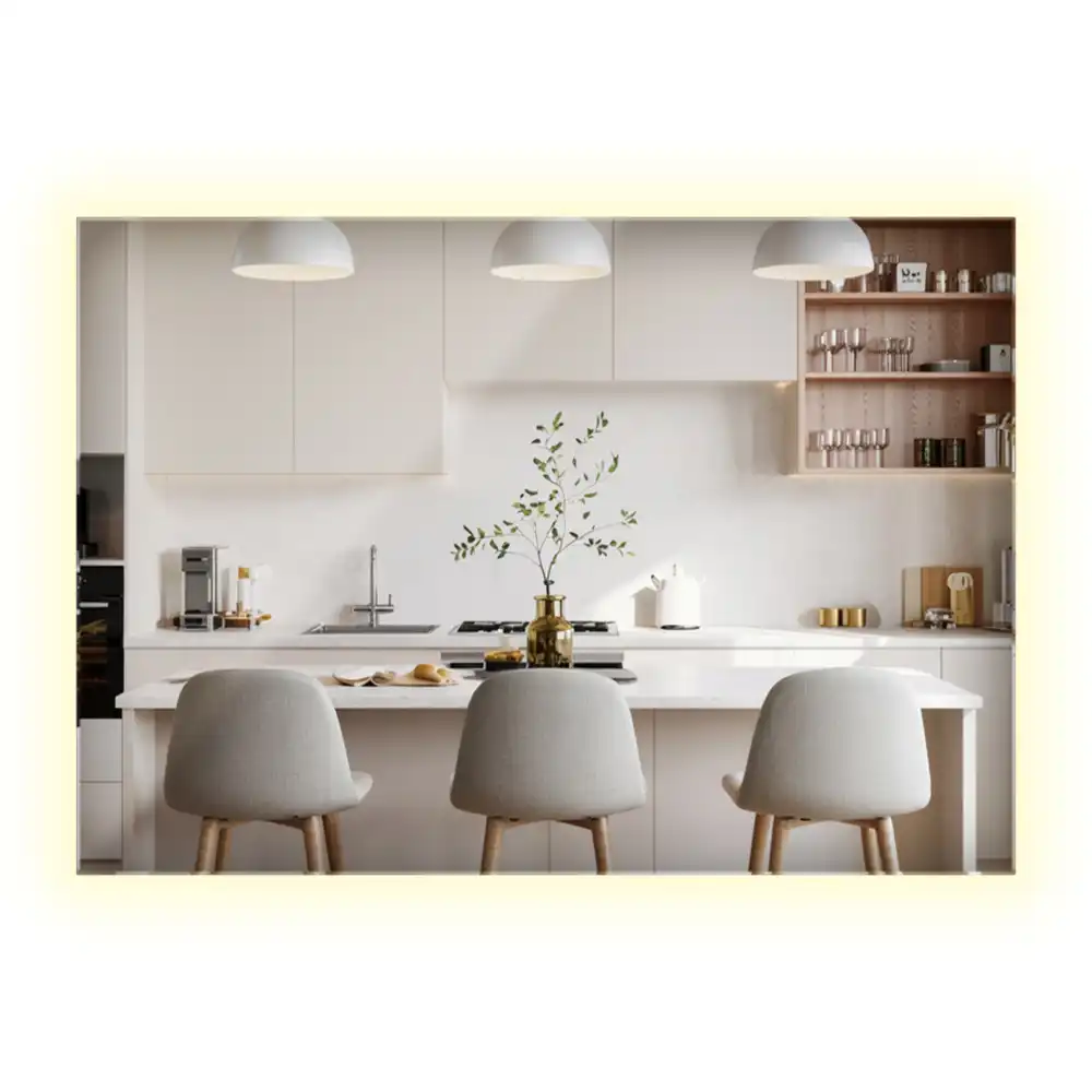 Specchio rettangolare con illuminazione a LED