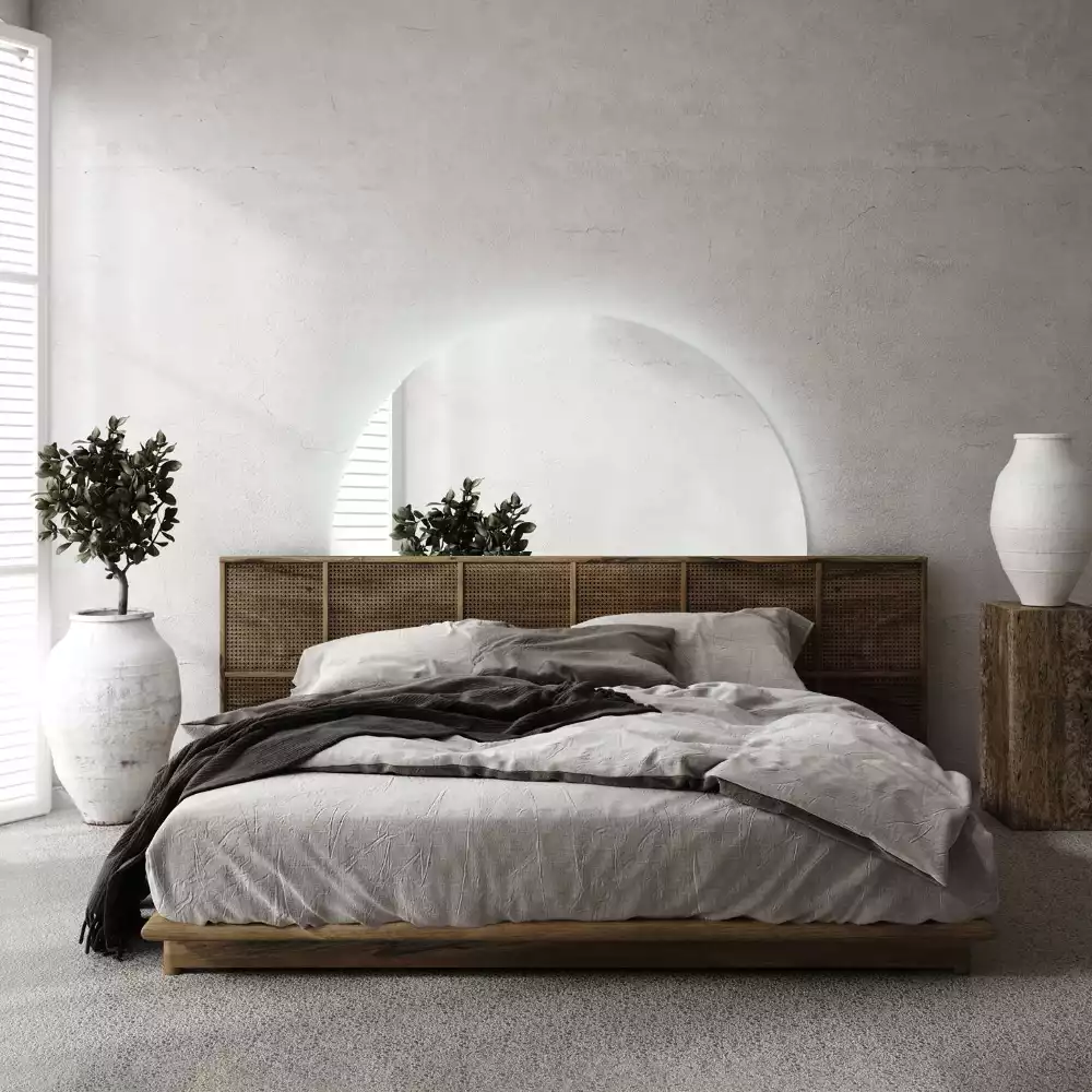 Specchio Semi-Circolare LED accessorio elegante