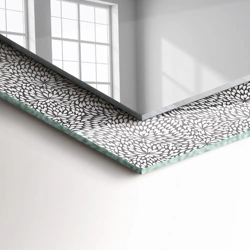 Specchio rettangolare decoro modello 3D