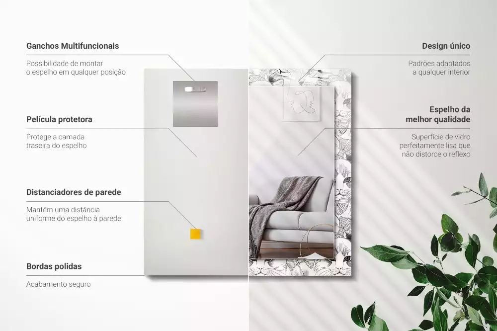 Specchio rettangolare decoro Gatti con papillon