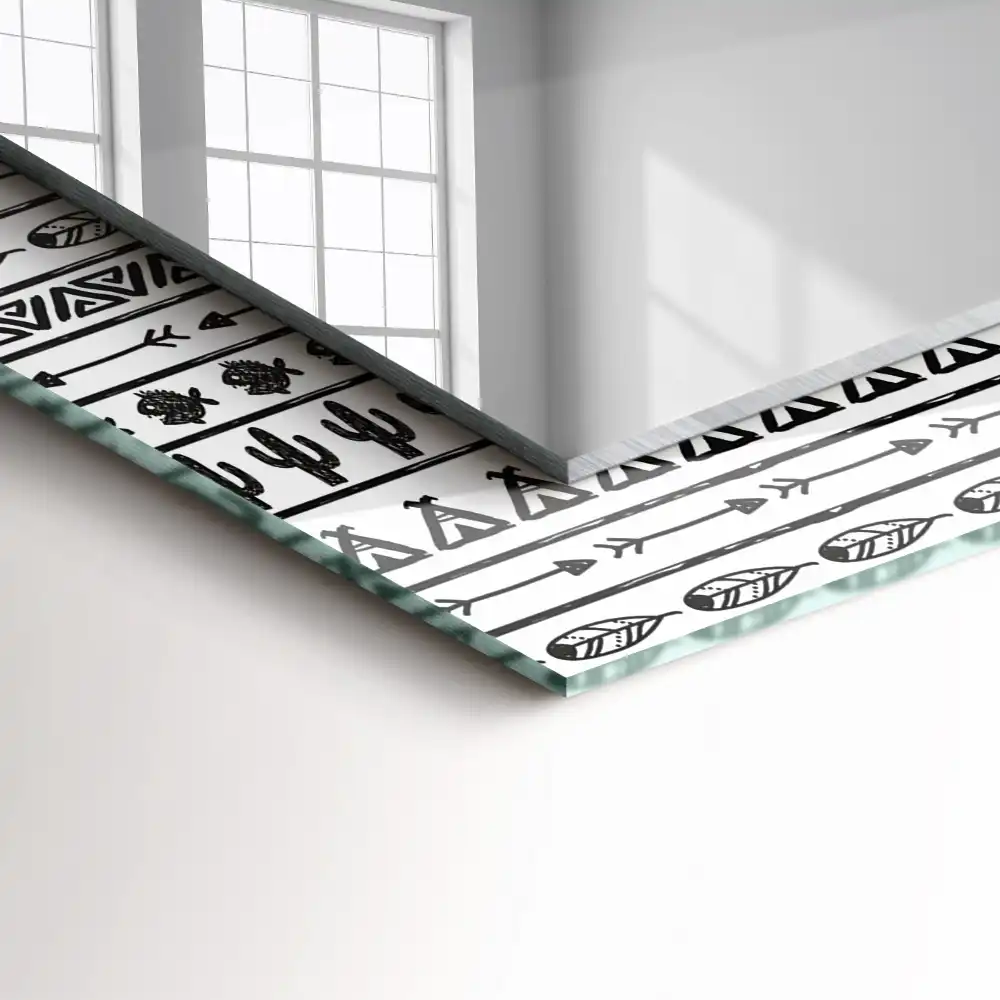 Specchio rettangolare decoro Cactus a punta di freccia Tipi