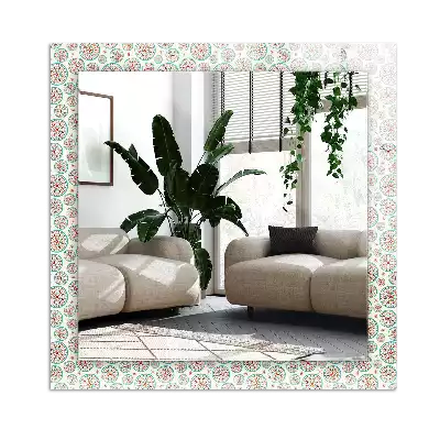 Specchio rettangolare decoro Motivo a cerchi colorati