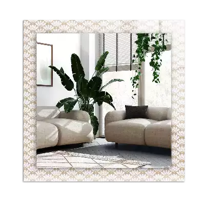 Specchio rettangolare decoro Motivo geometrico floreale