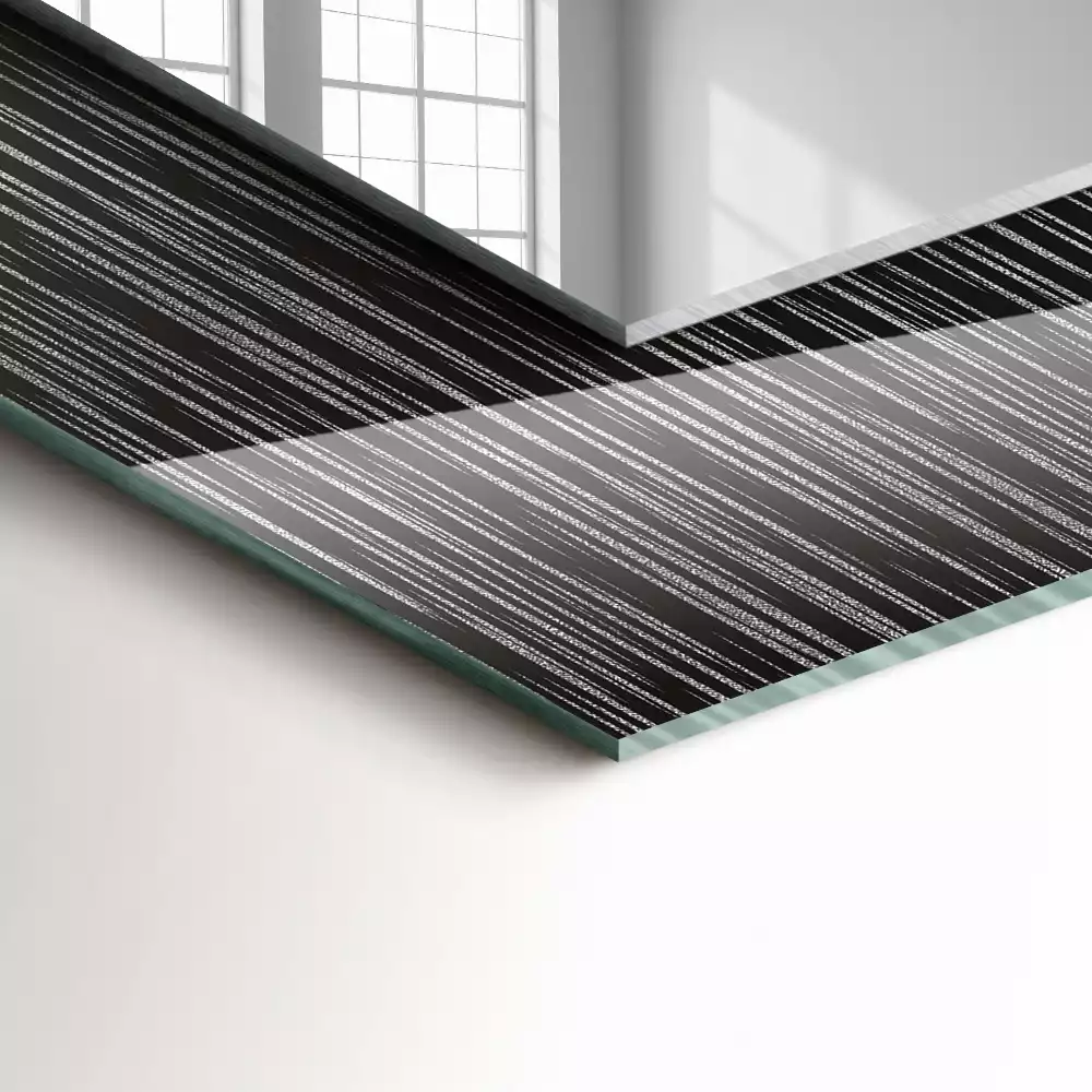 Specchio rettangolare decoro Linee moderne