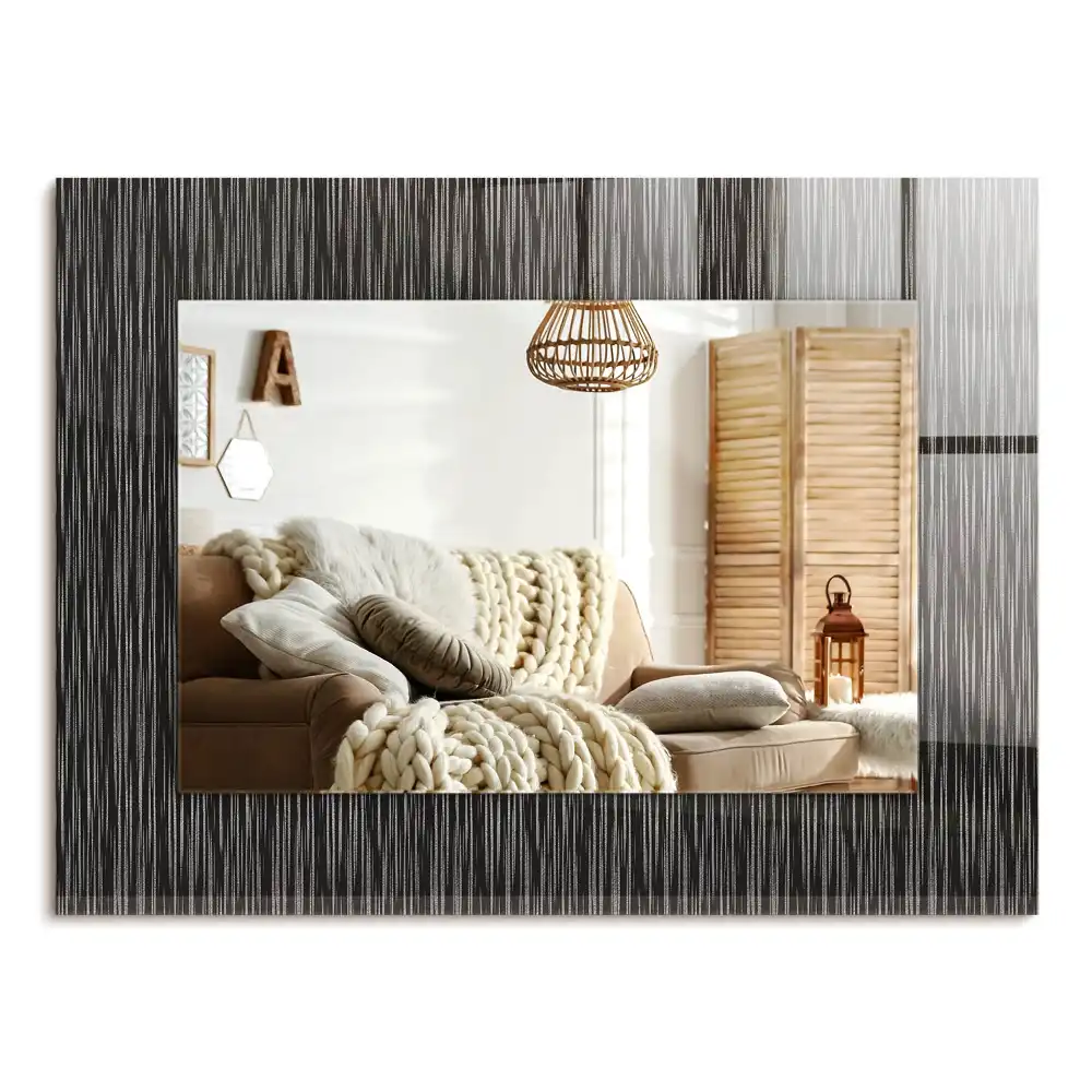 Specchio rettangolare decoro Linee moderne