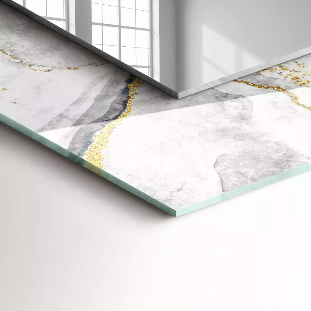 Specchio rettangolare decoro Marmo venato