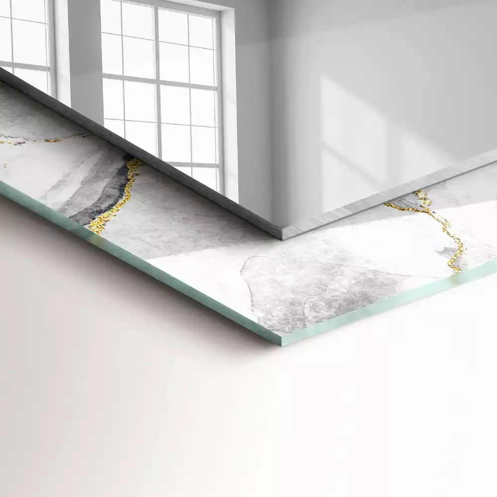 Specchio rettangolare decoro Marmo venato