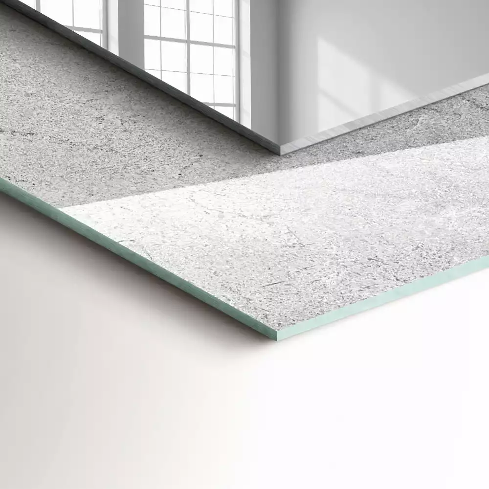 Specchio rettangolare stampato Superficie di calcestruzzo fessurata