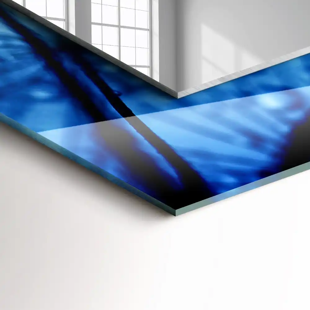 Specchio rettangolare stampato Gocce sui denti di leone