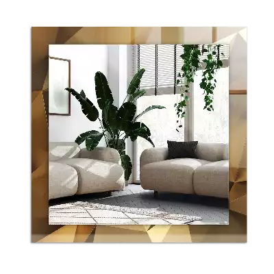 Specchio rettangolare stampato forme geometriche