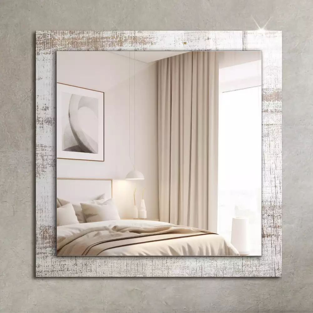 Specchio rettangolare decoro Legno vecchio