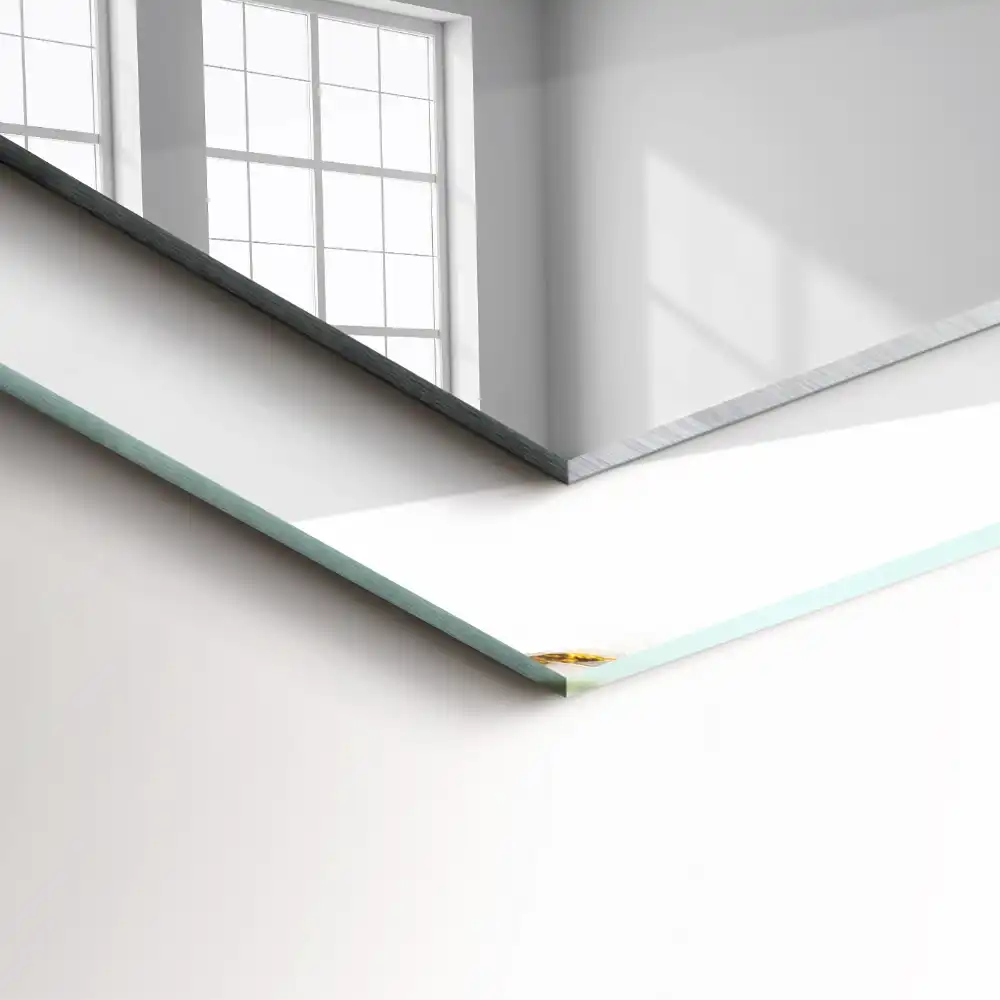 Specchio rettangolare decoro Motivo in marmo bianco