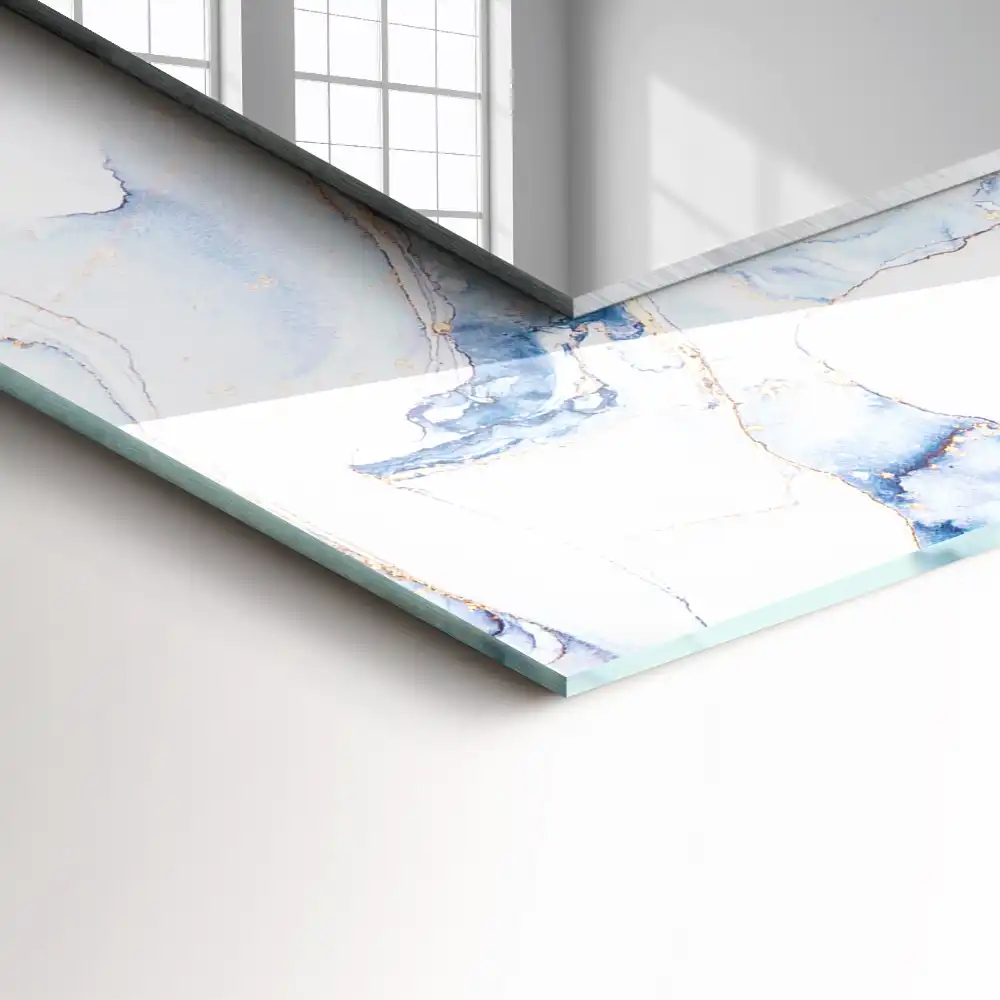 Specchio rettangolare decoro Marmo di arte astratta