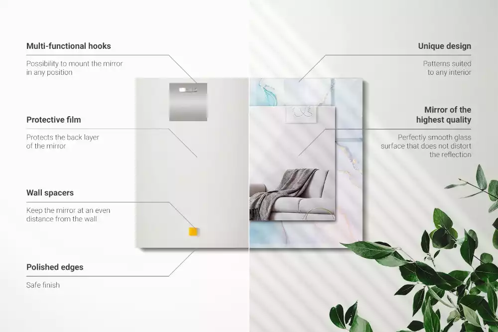 Specchio rettangolare decoro Acquerello astratto