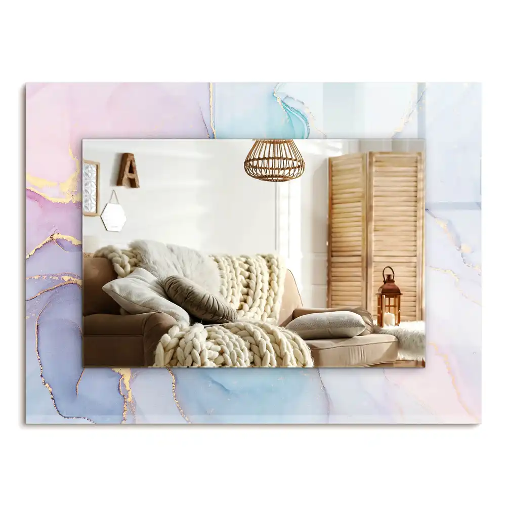 Specchio rettangolare decoro Acquerello astratto