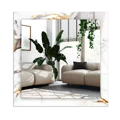 Specchio rettangolare stampato Marmo venato